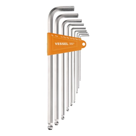 Vessel L-Key Wrench, Ball Point Hex, 9PCS 8309BPLINU