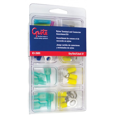 Grote Nylon Terminal Assortment Kit, PK37 83-2609