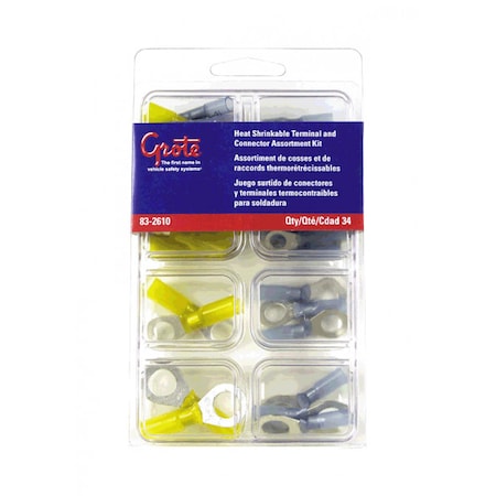 Grote Heat Shrink Terminal Assortment Kit, PK34 83-2610