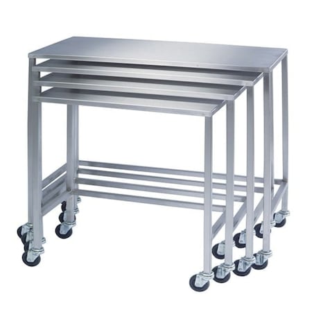 Lakeside 18"W x 36"L x 36"H, SS Instrument Table, Nesting Style 8382