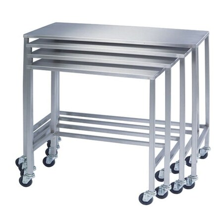 Lakeside 20"W x 40"L x 38"H, SS Instrument Table, Nesting Style 8383