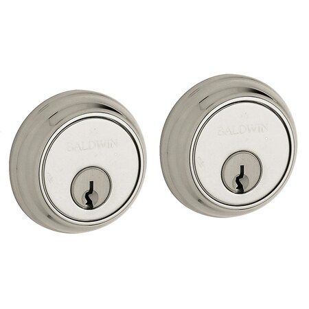 Baldwin Estate Lifetime Bright Nickel Deadbolts 8021.055