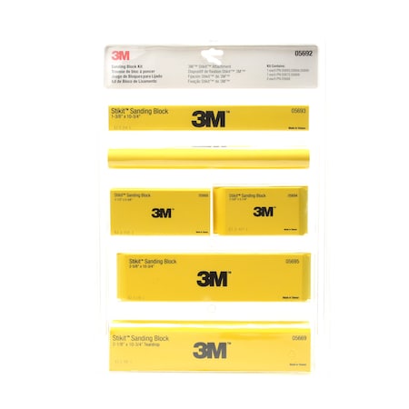 3M Stikit Sanding Block Kit, 05692, PK6 05692