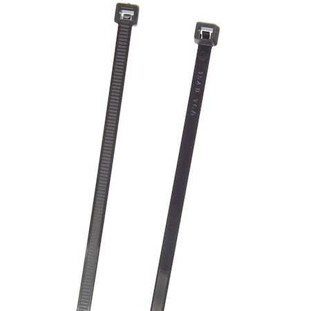 Grote Cable Tie, 48 in L, 15 in Max Bundle Dia., Black, PA 6.6, 175 lb Strength, 50 PK 83-6123