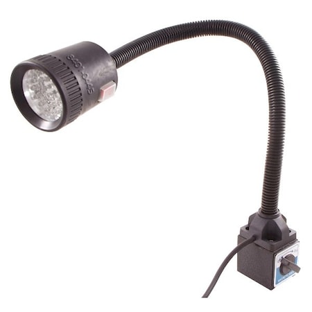 Hhip LED Goose Neck Work Light On Magnetic Base, 18-1/2" Flexible Shaft 8401-0445