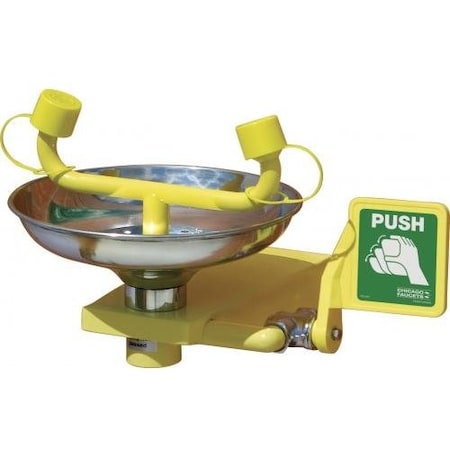 Chicago Faucet Wall-Mounted Eyewash Station 8401-NF