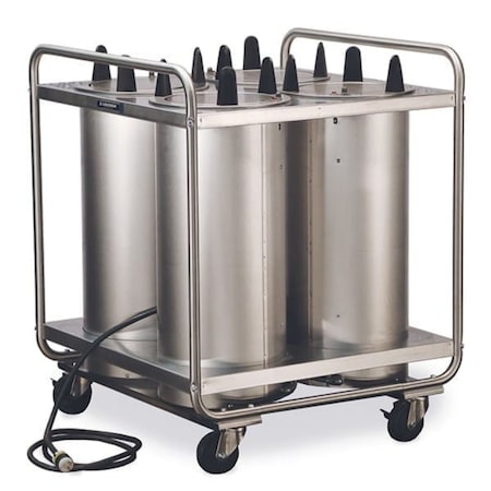 Lakeside Regular Heated Tubular 4 Stack Plate Dispenser; 7-3/8" to 8-1/8" 8408