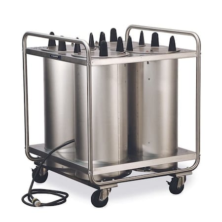 Lakeside Regular Heated Tubular 4 Stack Plate Dispenser; 8-1/4" to 9-1/8" 8409