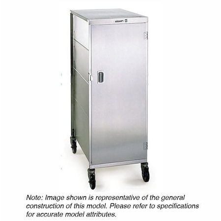 Lakeside Stainless w/Vinyl Exterior 16 Tray Delivery Cart; 1 Door-14"x18" Trays 640
