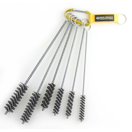Brush Research 84CKITB, 6 Piece Brush Kit, Sizes Include Diameters .500" - 1.00", Carbon Steel 84CKITB