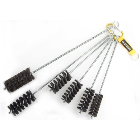 Brush Research 84HKITC, 6 Piece Brush Kit, Sizes Include Diameters 1.125" - 1.750", Natural Bristle 84HKITC