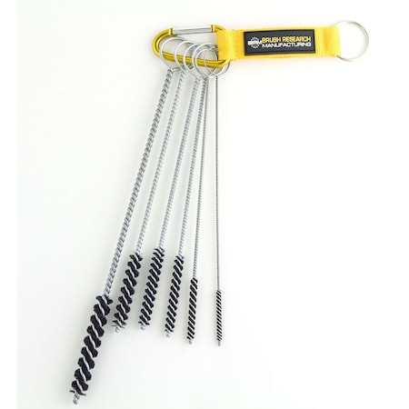 Brush Research 84NKITA, 6 Piece Brush Kit, Sizes Include Diameters .125" - .437", Nylon 84NKITA