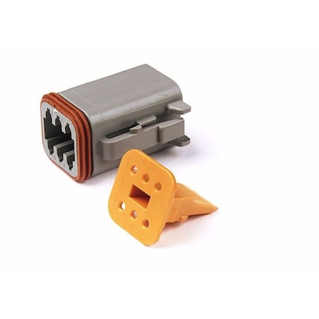 Grote Deutsch, 6-Way Housing/Wedglock, Male, PK4 84-2477