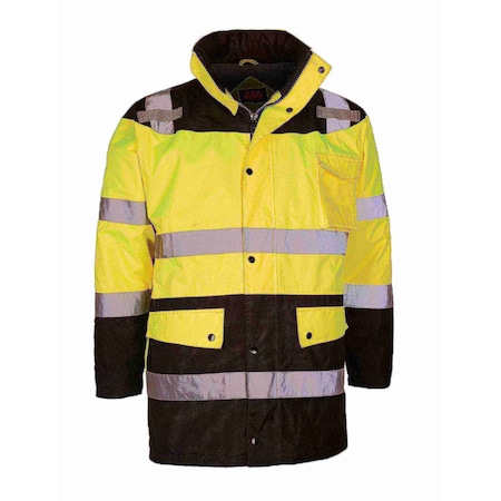 Gss Safety Hi-Vis Short Sleeve Safety Shirt, 100% Polyester Birdseye, Orange, 4XL 5502-4XL