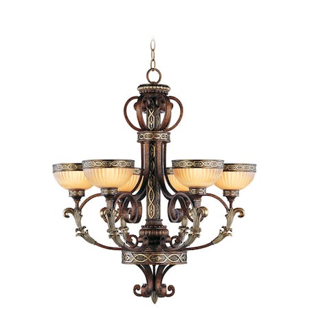 Livex Lighting Seville 6 Light Palacial Bronze with Gil 8526-64