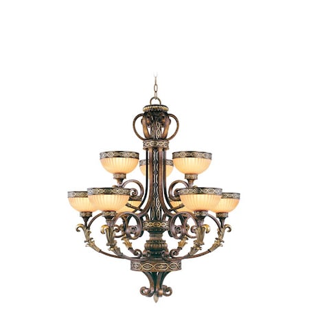 Livex Lighting Seville 9 Light Palacial Bronze with Gil 8529-64