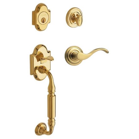 Baldwin Full Dummy Handlesets Lifetime Brass 85305.003.LFD