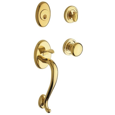 Baldwin Entry Handlesets Lifetime Brass 85315.003.ENTR