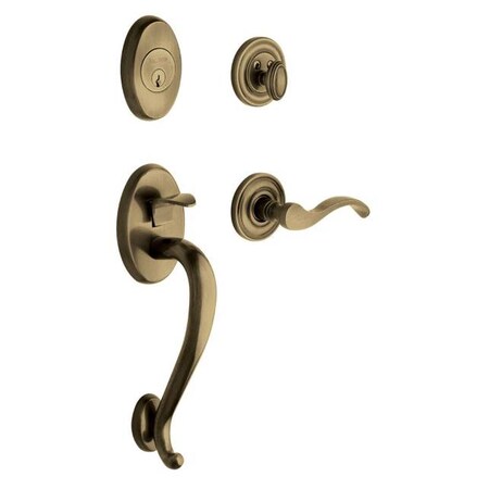 Baldwin Full Dummy Handlesets Antique Brass 85315.050.RFD