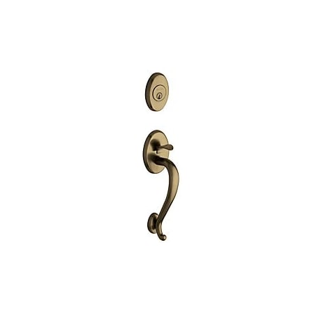 Baldwin Entry Handlesets Antique Brass by Oil Rubbed Bronze 85315.050X102.ENTR