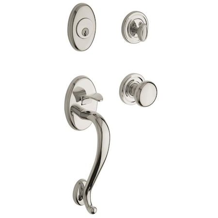 Baldwin Full Dummy Handlesets Lifetime Bright Nickel 85315.055.FD