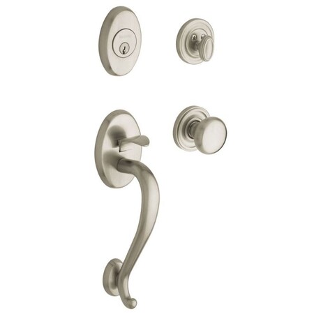 Baldwin Full Dummy Handlesets Lifetime Satin Nickel 85315.056.FD