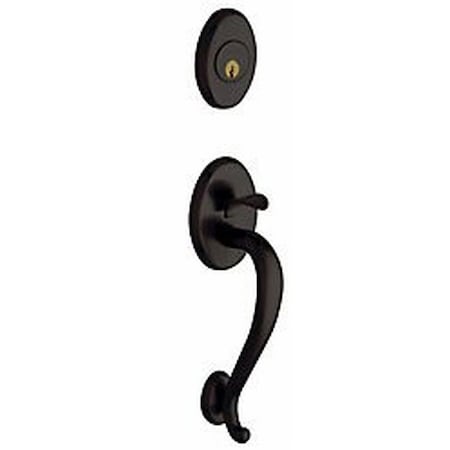 Baldwin Entry Handlesets Oil Rubbed Bronze by Lifetime Satin Nickel 85315.102X056.ENTR
