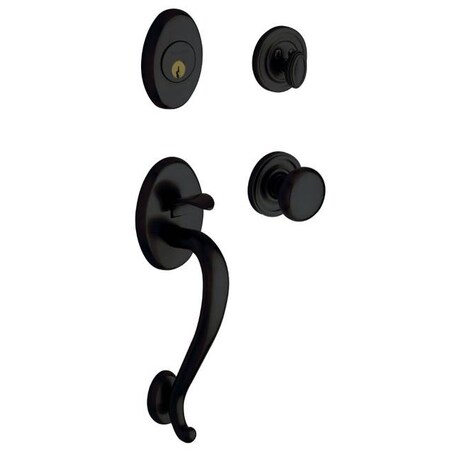 Baldwin Full Dummy Handlesets Satin Black 85315.190.FD