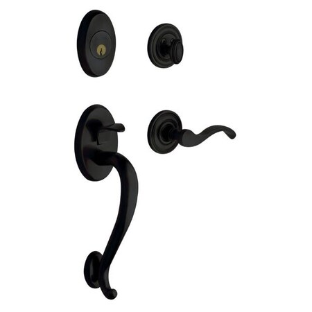 Baldwin Full Dummy Handlesets Satin Black 85315.190.RFD