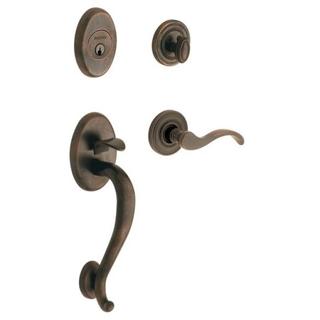 Baldwin Entry Handlesets Distressed Venetian Bronze 85315.412.LENT