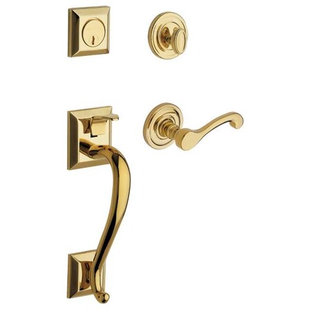 Baldwin Entry Handlesets Unlacquered Brass 85320.031.RENT