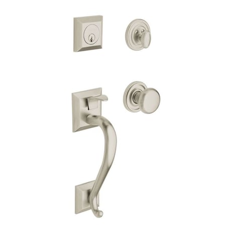 Baldwin Entry Handlesets Lifetime Satin Nickel 85320.056.ENTR