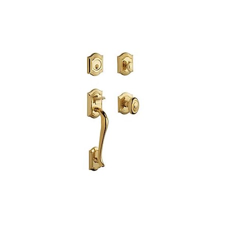 Baldwin Double Cylinder Entry Handlesets Unlacquered Brass 85327.031.DBLC