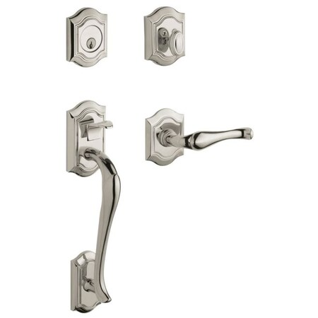 Baldwin Entry Handlesets Lifetime Bright Nickel 85327.055.RENT