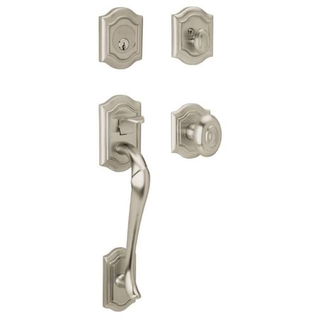 Baldwin Entry Handlesets Lifetime Satin Nickel 85327.056.ENTR