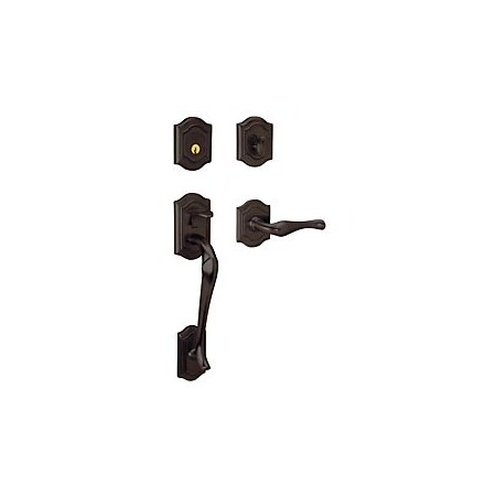 Baldwin Double Cylinder Entry Handlesets Venetian Bronze 85327.112.RDBL