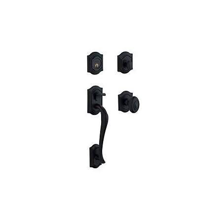 Baldwin Double Cylinder Entry Handlesets Satin Black 85327.190.DBLC
