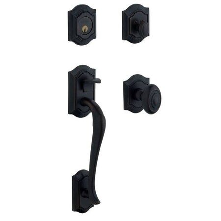 Baldwin Full Dummy Handlesets Satin Black 85327.190.FD