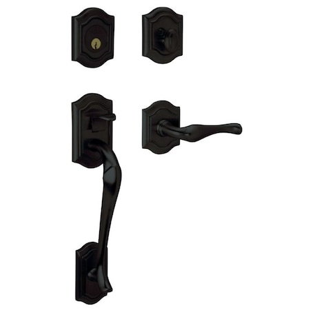 Baldwin Entry Handlesets Satin Black 85327.190.RENT