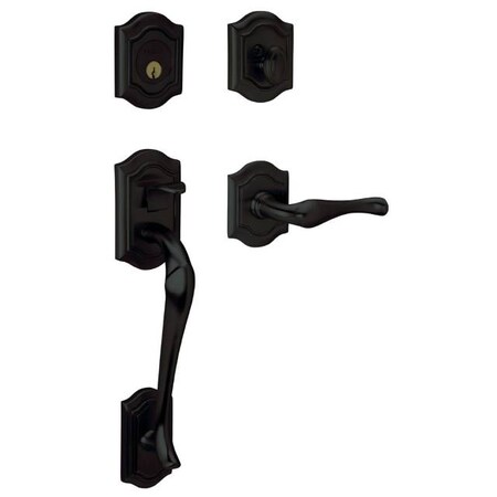 Baldwin Full Dummy Handlesets Satin Black 85327.190.RFD