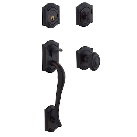 Baldwin Entry Handlesets Distressed Oil Rubbed Bronze 85327.402.ENTR