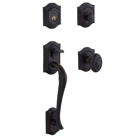 Baldwin Full Dummy Handlesets Distressed Oil Rubbed Bronze 85327.402.FD