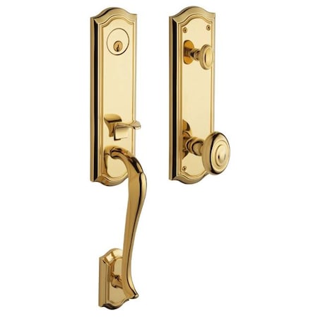 Baldwin Entry Handlesets Unlacquered Brass 85337.031.ENTR