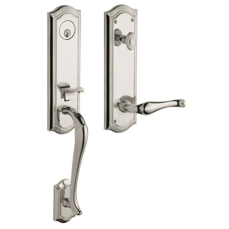 Baldwin Entry Handlesets Lifetime Bright Nickel 85337.055.RENT