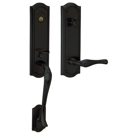 Baldwin Full Dummy Handlesets Satin Black 85337.190.LFD