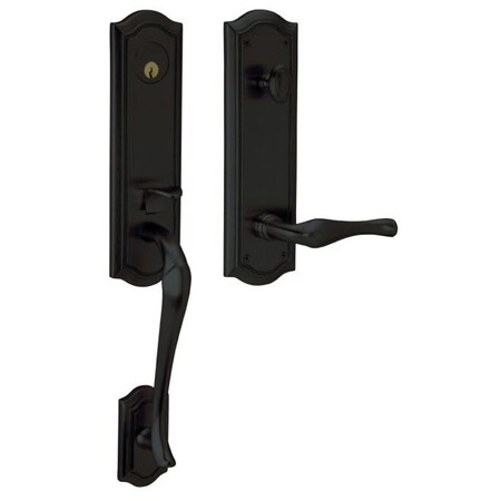 Baldwin Entry Handlesets Satin Black 85337.190.RENT