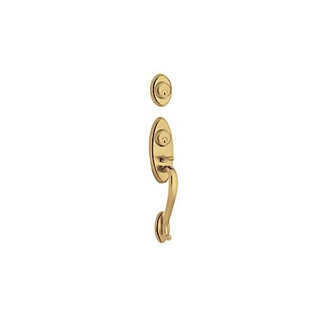 Baldwin Double Cylinder Handlesets Lifetime Brass by Lifetime Satin Nickel 85345.003X056.2DC