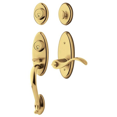 Baldwin Full Dummy Handlesets Unlacquered Brass 85345.031.2LFD
