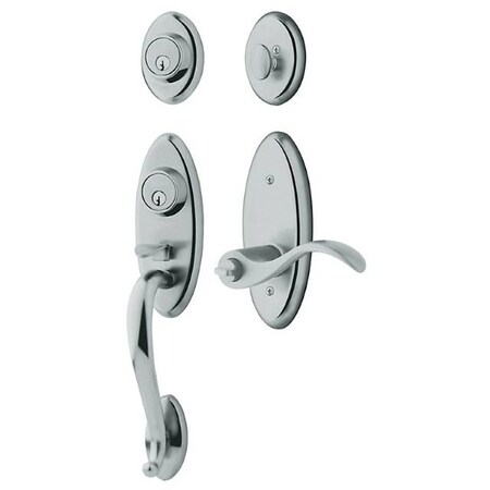 Baldwin Single Cylinder Entry Handlesets Bright Chrome 85345.260.2RH