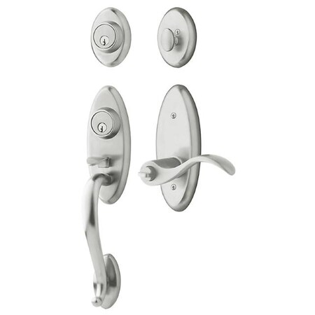 Baldwin Double Cylinder Handlesets Satin Chrome 85345.264.2DCL